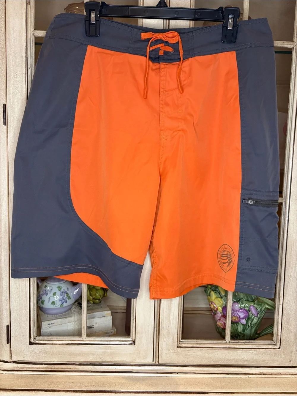 REI Orange and Gray Swim Trunks